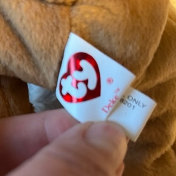 Ty Beanie Baby Deke Plush Hockey Bear 2005 Canadian Exclusive NWT - Picture 6 of 10